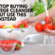 Wash Fruits & Vegetables with distilled water