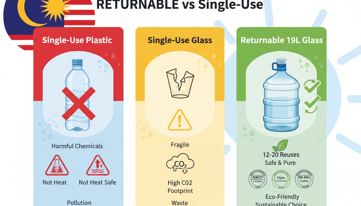 Glass or Plastic Bottles is better