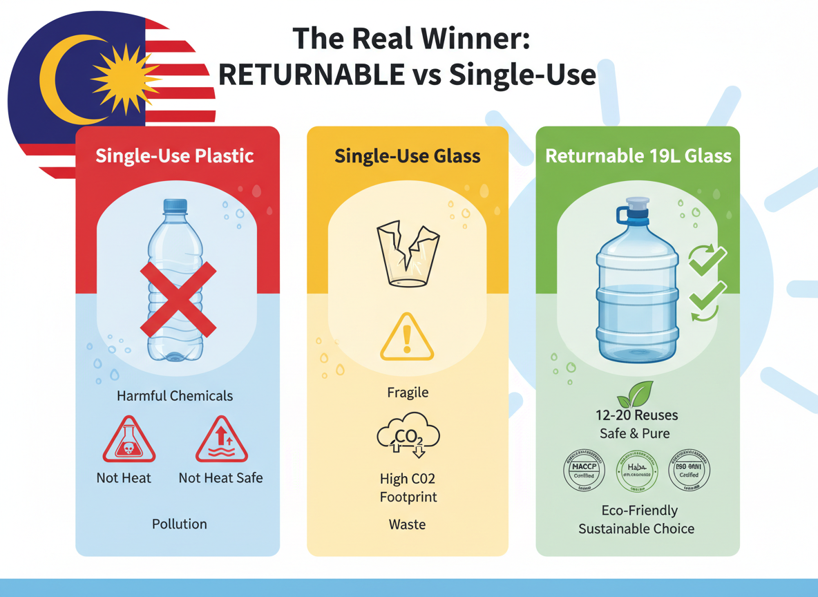 Glass or Plastic Bottles is better